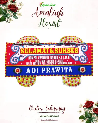 Karangan Bunga Ucapan Selamat aweh